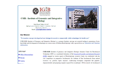 Desktop Screenshot of admin.igib.res.in